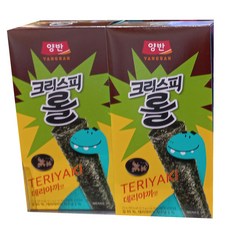 양반김 크리스피롤 데리야끼맛, 2개, 25g