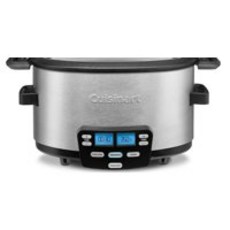 Cuisinart 3-inart 1 슬로우 요리 냄비 찜 냄비 및 자동 보온 기능이 있는 갈색/볶음 요리 옵션, 상세페이지 참조