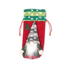 크리스마스 기념품 음료수병 커버에 대한 스웨덴 톰슨병 가방 장식, 빨간.