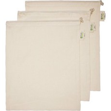 Reusable Grocery Produce Shopping and Storage Bags Organic Cotton Muslin Set of 6 2 ea. L M S