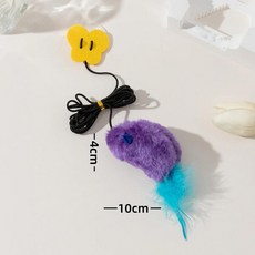 재미있는 고양이 스틱 나비 탄성 로프 틱톡 트렌디 전화 마우스, 1개, A.Built-in sound