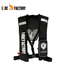거상코리아 루어팩토리 LFV-07 자동팽창식 구명복 선상구명조끼, 블랙