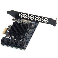 6/10 포트 SATA III PCIe 카드 PCIe SATA III 컨트롤러 카드 6 기가바이트/초 내부 어댑터 PCI SATA 3.0 카드, 1 x PCIE to 10 Port_2