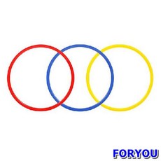[ForU] 축구 스피드 스텝 연습 훈련용 후프 세트 12P 골대 슛연습 스탭연습 용품 훈련 휴대용