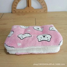 플란넬 애완 동물 매트 강아지 침대 고양이 수면 담요 작은 견, 1개, C.57x38cm