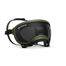 렉스스펙스 강아지 고글 선글라스 아미 그린/스모크 Rex Specs Dog Goggles Army Green/Clear & Smoke, L