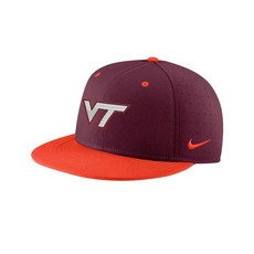 NIKE 블랙 프라이데이 남성용 마룬 버지니아 테크 호키스 에어로 트루 베이스볼 퍼포먼스 핏 모자