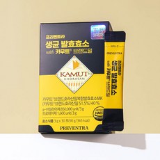 프리벤트라 생균 발효효소 카무트 브랜드밀 1개월분 분말, 90g, 1개