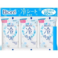 비오레 냉 시트 3개세트 닿는순간 -3도 무향, 3개