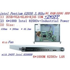 [해외] 8G RAM 5G HDD 광역 VPN 라우터 1U 방화벽 서버 6*10 M 기가비트 2 * SFP 인텔 G2030 3.0G 지원 ROSROUTEROS 등, 상세내용표시, 상세내용표시