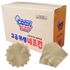 칵테일 갈색 무지 냅킨10000매 8000매 4000매(윤성냅킨), 갈색무지, 1세트, 4000개