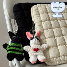 순빛 패딩 노트북 파우치 맥북 아이패드 그램 탭파우치 13 14 15 16인치, 블랙