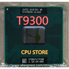 인텔 코어 2 듀오 프로세서 소켓 P SLAYY SLAQG CPU 작동 100% T9300 2.5 GHz 6M 800MHz
