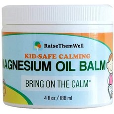 라이즈뎀웰 키즈 세이프 마그네슘 오일 밤 188ml, 3 Fl Oz [Pack of 1]
