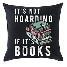Funny funny book decoration pattern not reading to read books Gift holiday linen threw pillow Cover cushion case holiday decoration 18x18inch gift, 본상품