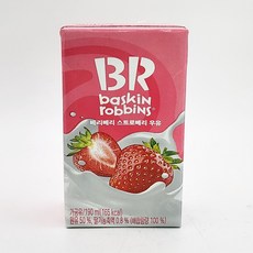 베스킨라빈스 우유 베리베리스트로베리, 190ml, 10개
