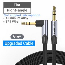 DAC 헤드폰앰프 휴대용 블루투스 Vention-잭 3.5 Aux 케이블 남성-남성 3.5mm 잭 HiFi 오디오 기타 자동차 마이크 스피커 케이블 코드, 7.BAN-flat - 3m - zencan3