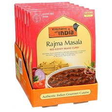 Kitchens Of India Rajma Masala 키친오브인디아 라즈마 마살라 커리 10oz(285g) 6팩, 285g