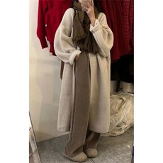 오스틱니 롱 가운 니트 롱 아우터 가을 겨울 카디건