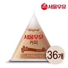 서울우유 추억의 삼각형 커피우유, 36개, 200ml