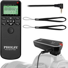 PHOLSY 파나소닉 카메라 리모컨 P6 셔터 릴리즈 리모트 타이머 LCD용 루믹스 S5 S1 G95 G91 G90 FZ10002 G9 GH5 GH6 G85 G81 GX8 GX7, P6 WT for Panasonic, 1개