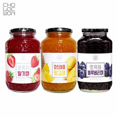 초록원 블루베리잼 +딸기잼 +파인애플망고잼 (3KG)