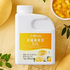 흥국 리얼후르츠 망고L 1kg (냉동) 망고스무디 베이스, 1개