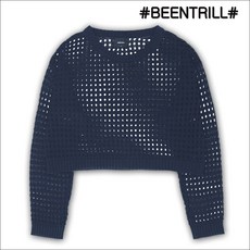 빈트릴 BEENTRILL 여성 스카시 크롭 니트BA232KT501-NV 286953 - 빈트릴골프