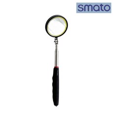 스마토 SMATO 용접거울 SM-855AG 5단 길이 조절 LED 테두리 원형, 1개