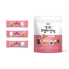 펫둥이 3가지맛 쫄깃한 고양이 간식, 혼합맛(참치/연어/소고기), 10g, 1개