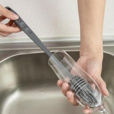 졸리베이비실리콘젖병솔거치대세트세척솔세트회전형파스텔그린