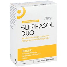Blephasol Duo Micellar Lotion 100ml with 100 압축, 단일상품