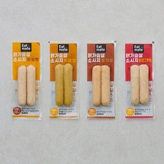잇메이트 닭가슴살 소시지(100g) 4종 14팩 구성, 02. 잇메이트 닭가슴살 소시지 마늘 14팩, 100g, 14개