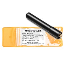 NKTECH SMA F 안테나 10W 듀얼 밴드 BaoFeng Pofung UV 5R 6R 5X GT1 GT 3 3TP 5TP B5 82 R760 9R 5RB HYT용, NK-767M 10W 80mm, 9) NK-767M 20W 80mm