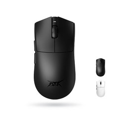 ATK X1 마우스 무선마우스 유/무선 듀얼모드 마우스 8k PAW3950 놀이/공부/일, 블랙, X1 PRO MAX
