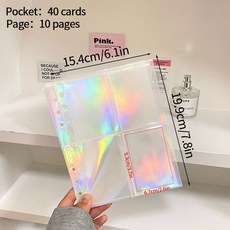 케이팝 앨범 페이지 아이돌 카드 수집 책 4 15 포켓 바인더 포토카드 내부 10 개 25, S3 4grids 1