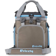 Grizzly 그리즐리 드리프터 12 | 12쿼트 플립탑 소프트 쿨러 백 해변 보트 캠핑 자동차 낚시 골프 하이킹 사냥 점심 피크닉용 얼음 상자 경량 휴대용 절연 방수, Moss/Gray/Cyan