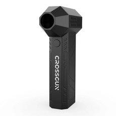 에어건 미니 차량용 CROSSGUN 제트 터보 킹콩 제트팬 강력한 선풍기 휴대용 핸드헬드 LED 조명 먼지 제거 자동차 테이블 컴퓨터용 신형 폭력 팬 허리케인 폭풍 X3, [01] Black, [01] Type-C Charge, 1개