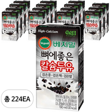 베지밀 뼈에좋은 칼슘두유, 190ml, 224개