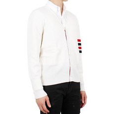 톰브라운 19 F/W 밀라노 스티치 V넥 가디건아이보리 MKC160A 00014 100
