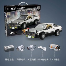 RC 레고 호환 리모컨 스포츠카 조립 놀이, AE86 레이싱카-아키야마카미+다이내믹스