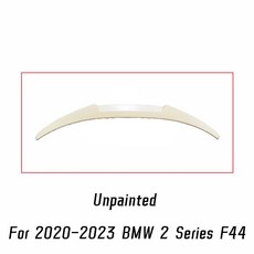 BMW 2시리즈 F44 20-23년형 M4 스타일 블랙 카본 리어 스포일러 Carbon Printing, Unpainted
