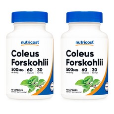 뉴트리코스트 콜레우스 포스콜리 500mg 캡슐 60정 2병, 2개