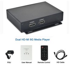 MPC1920DH 1080 마력 비디오 플레이어 기가바이트 HDMI 디스플레이 hd 내부 8 화면 출력 메모리 광고 실내 더블 풀, Dual HD-MI - mpc1080p