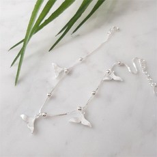[이쁜] 행운의 고래꼬리 참 은발찌_