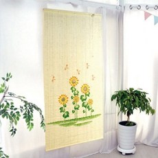 매직크린 그림 자동 블라인드 가리개 베이지 창문발 대 116x180 !Izus
