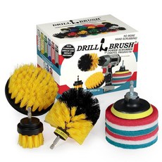 Drillbrush 청소 용품 - 디테일 브러시 세트 실내 장식 클리너 카펫 스크럽 자동 자동차 키트 내부 클리닝 핫템 잇템, 옐로우, 1개