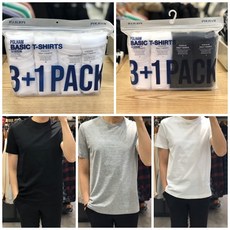 폴햄 3+1팩 반팔 티셔츠 PHB5TR3900