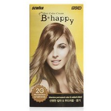 헤어스타일 세화 헤어염색약 비해피 염색약 2G 밀키 골든 브라운(W61FA6C), 오버레이 1, 오버레이 고객님옵션결정해주세요