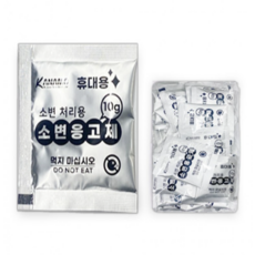대용량 소변응고제 10g 캠핑 야외 변기 휴대용 노지 용변 분해제 간이 화장실 50P 1세트, 1개